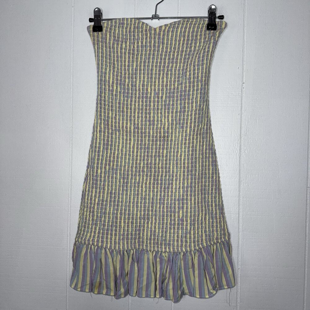 Lovers + Friends Women’s Smocked Piper Mini Dress Springtime Lavender Easter S